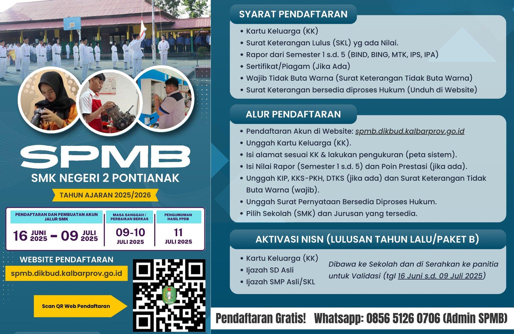 Sistem Penerimaan Siswa Baru (SPMB) Tahun Ajaran 2025/2026
